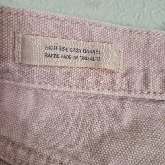 Universal Thread Womens 10 Pink High Rise Easy Barrel Cotton Zip Up Jeans Pants - Picture 3 of 15